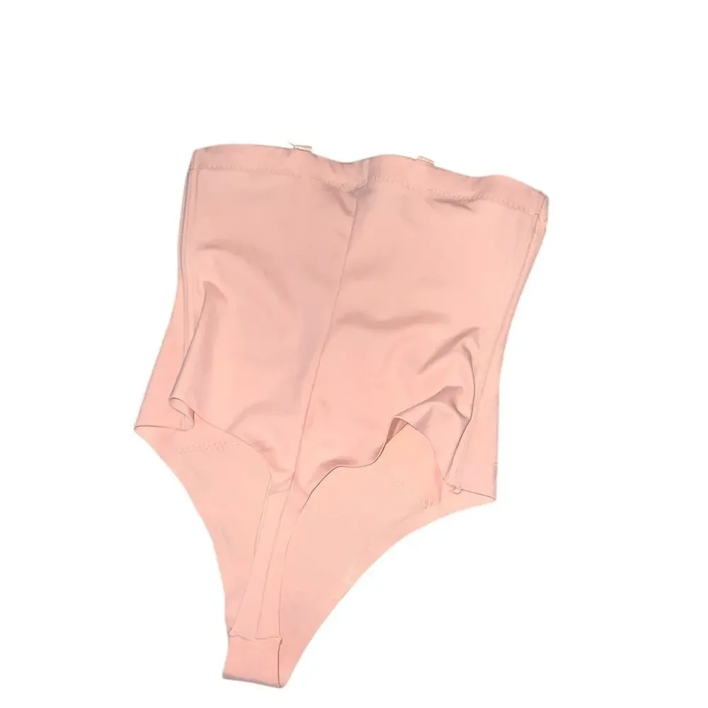 Honeylove SuperPower Thong Bridal Wedding High Waist Tummy Control NWT PINK M